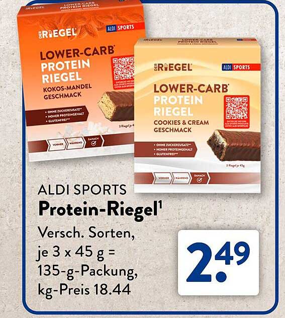 ALDI SPORTS Protein-Riegel