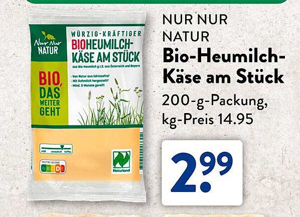 Bio-Heumilch-Käse am Stück