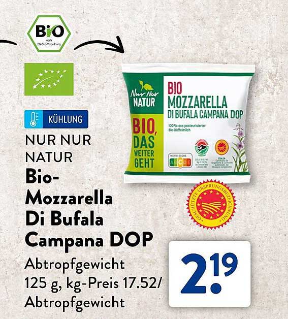 Bio-Mozzarella Di Bufala Campana DOP