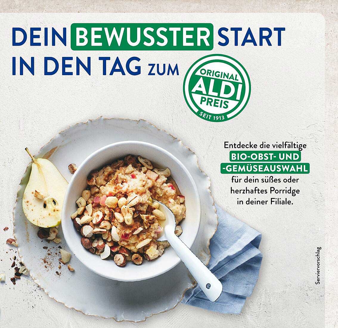 DEIN BEWUSSTER START IN DEN TAG zum ORIGINAL ALDI PREIS