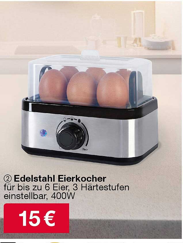 Edelstahl Eierkocher