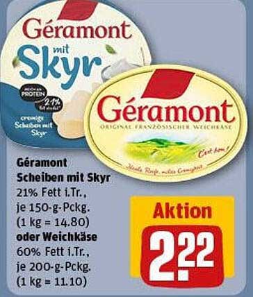 Géramont Scheiben mit Skyr