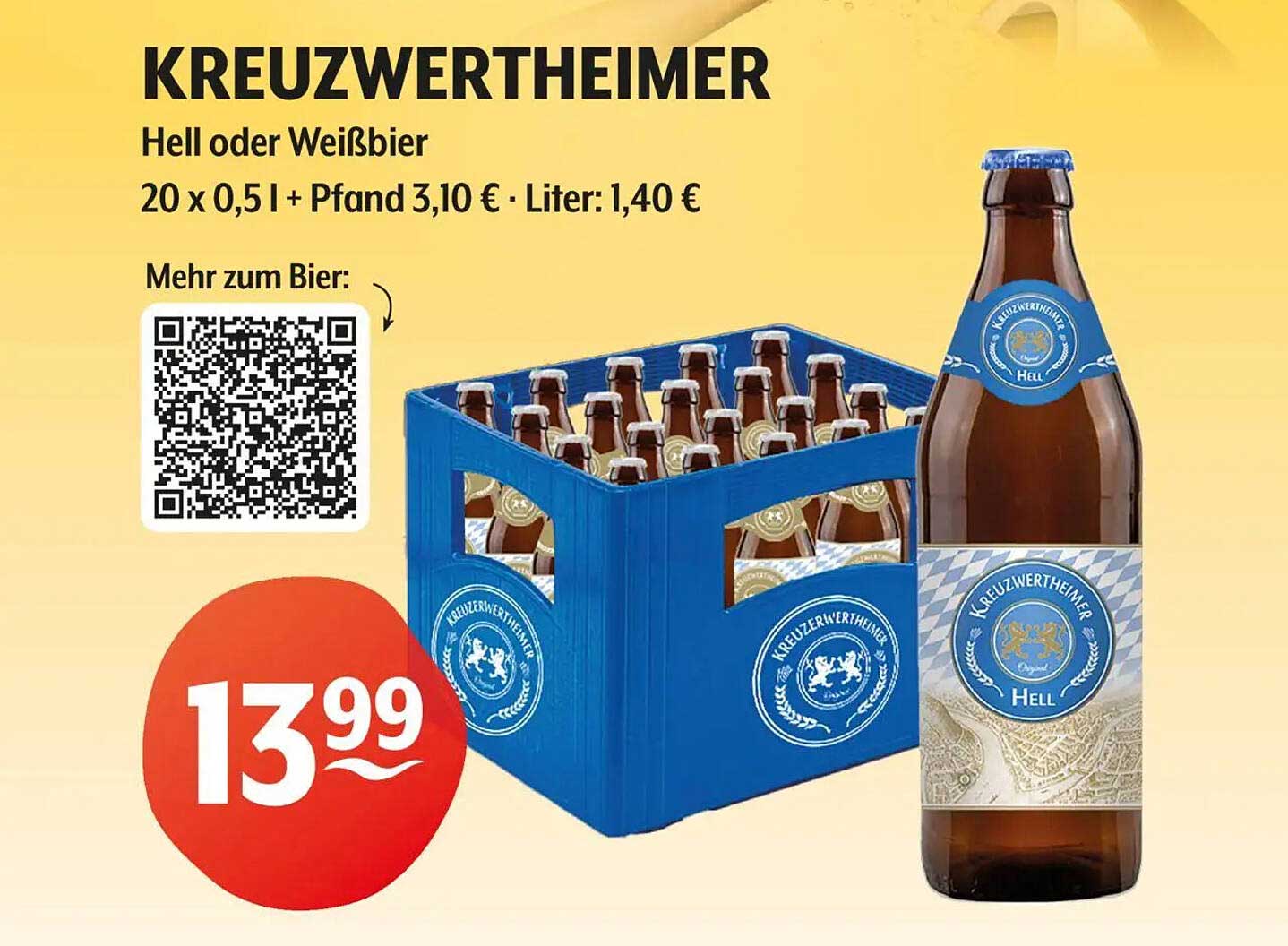 KREUZWERTHIMER Hell oder Weißbier