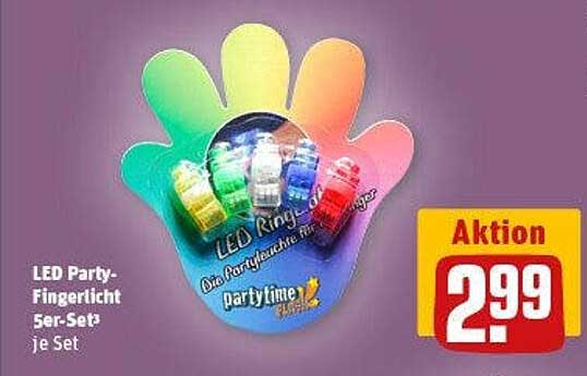 LED Party-Fingerlicht 5er-Set