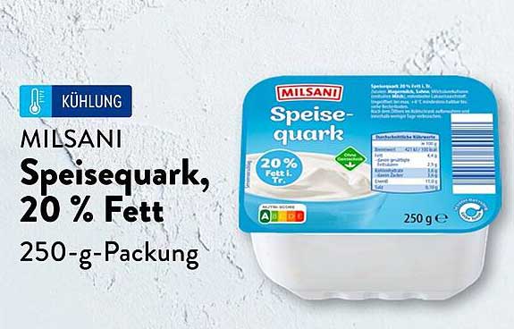 MILSANI Speisequark, 20 % Fett