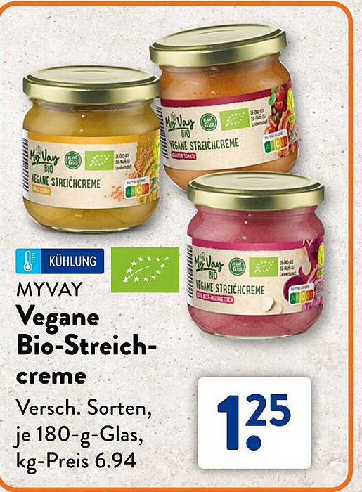 MYVAY Vegane Bio-Streichcreme