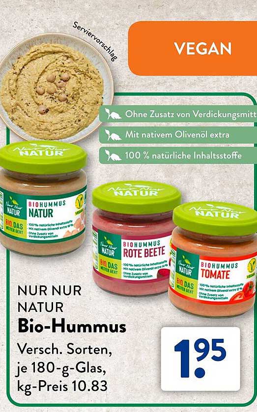 NUR NUR NATUR Bio-Hummus