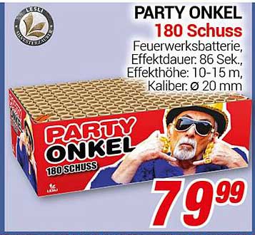 PARTY ONKEL 180 Schuss