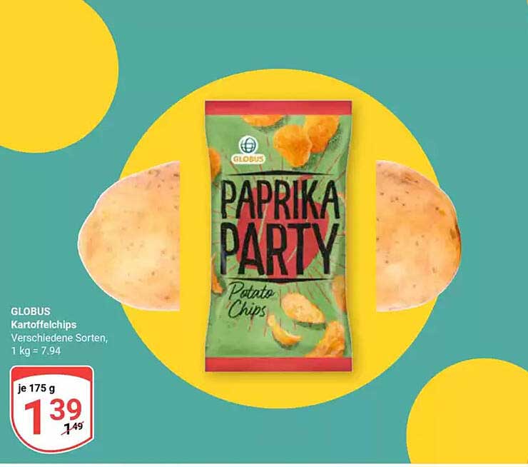 PAPRIKA PARTY Kartoffelchips