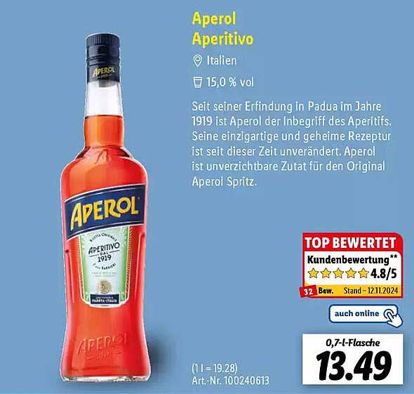 Aperol Aperitivo