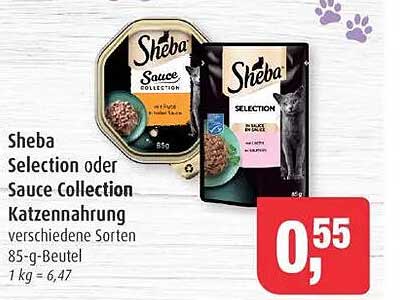 Sheba Selection oder Sauce Collection Katzennahrung