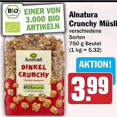 Alnatura Crunchy Müsli Dinkel Crunchy