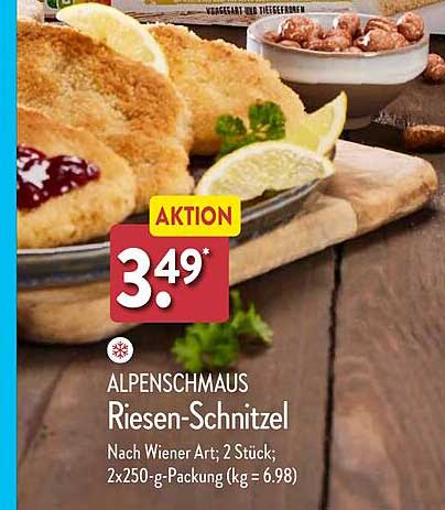 ALPENSCHMAUS Riesen-Schnitzel