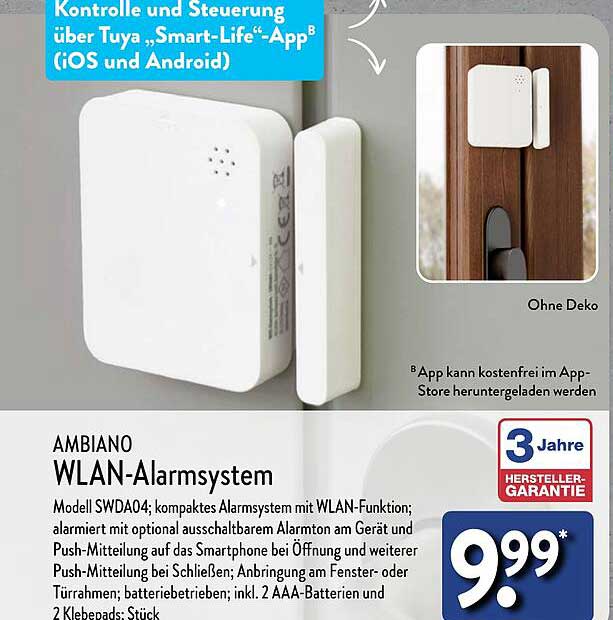 AMBIANO WLAN-Alarmssystem