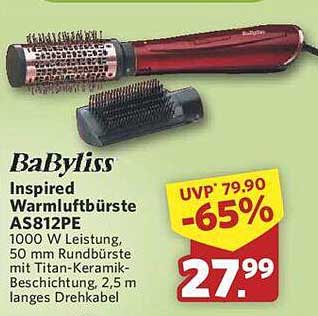 BaByliss Inspired Warmluftbürste AS812PE