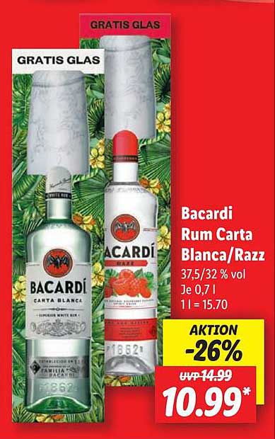 Bacardi Rum Carta Blanca/Razz