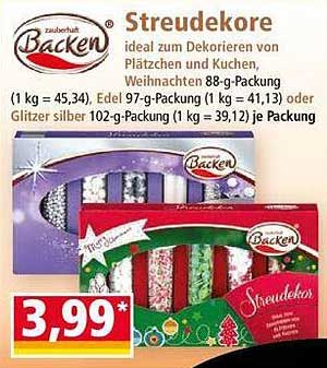 Backen Streudekore