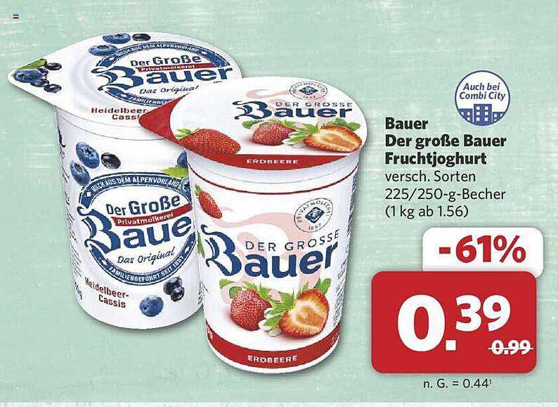 Bauer Der große Bauer Fruchtjoghurt