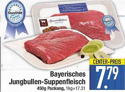 Bayerisches Jungbullen-Suppenfleisch