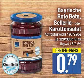 Bayrische Rote Bete, Sellerie- oder Karottensalat