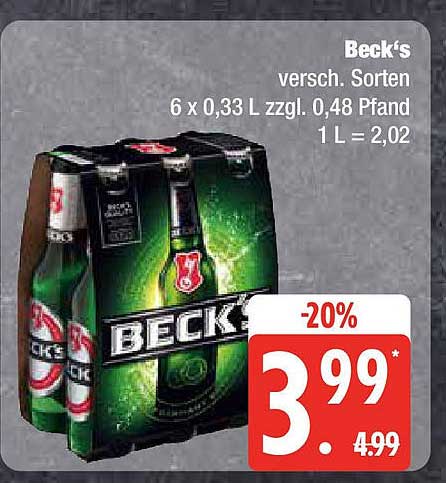 Beck's versch. Sorten