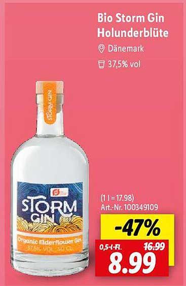 Bio Storm Gin Holunderblüte