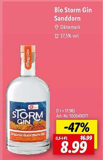 Bio Storm Gin Sanddorn