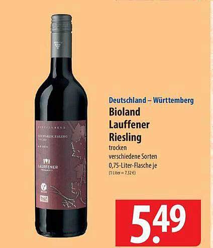 Bioland Lauffenener Riesling