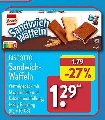 BISCOTTO Sandwich-Waffeln