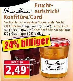 Bonne Maman Frucht-aufstrich/Konfitüre/Curd