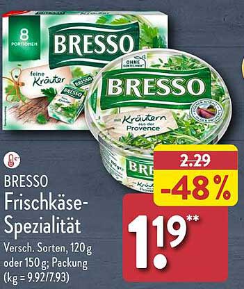 BRESSO Frischkäse-Spezialität