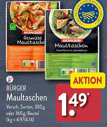 BÜRGER Maultaschen