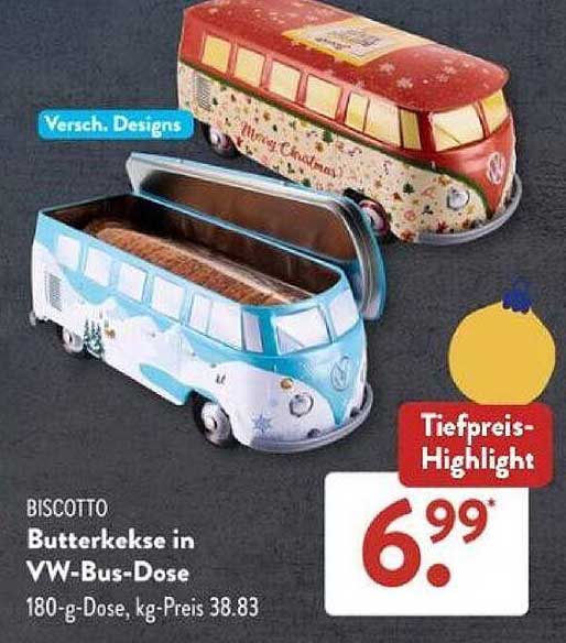 Butterkekse in VW-Bus-Dose