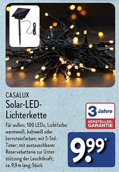 CASALUX Solar-LED-Lichterkette