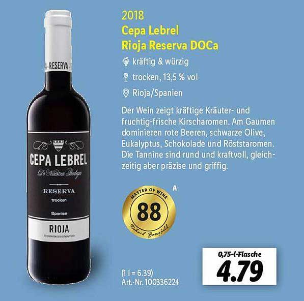 Cepa Lebrel Rioja Reserva DOCa