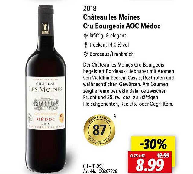 Château les Moines Cru Bourgeois AOC Médoc