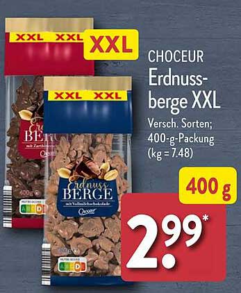 CHOCEUR Erdnussberge XXL