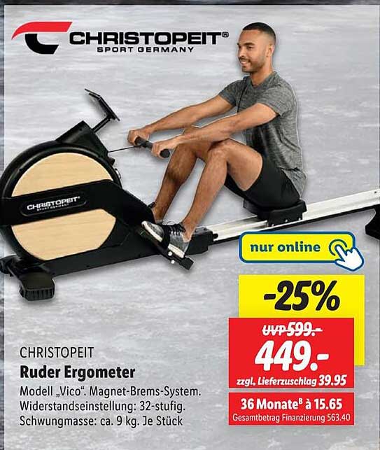 Christopeit Ruder Ergometer