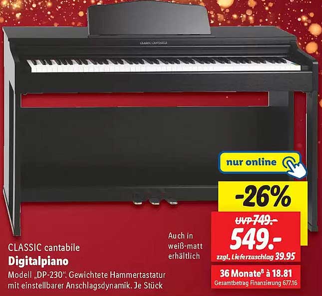 CLASSIC cantabile Digitalpiano