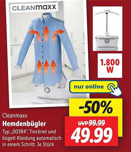 Cleanmaxx Hemdenbügeler