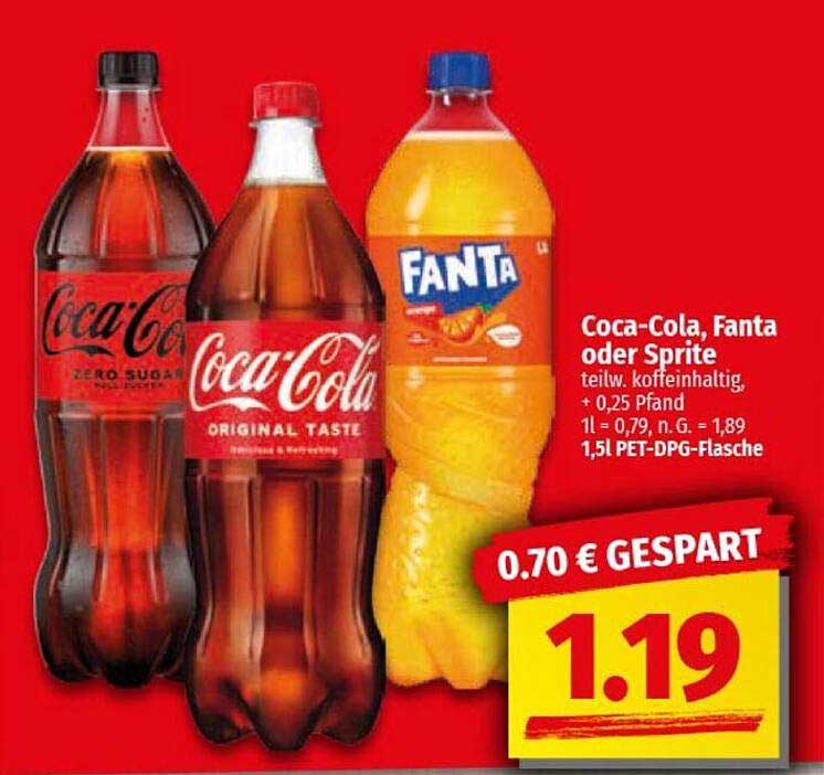 Coca-Cola, Fanta oder Sprite