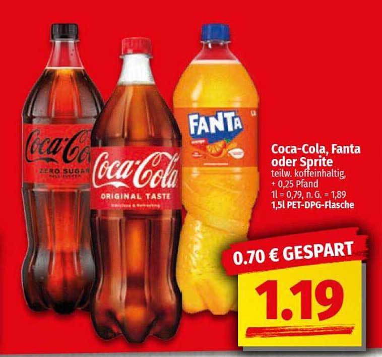 Coca-Cola, Fanta oder Sprite