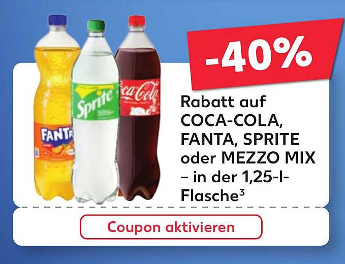 Coca-Cola, Fanta, Sprite oder Mezzo Mix