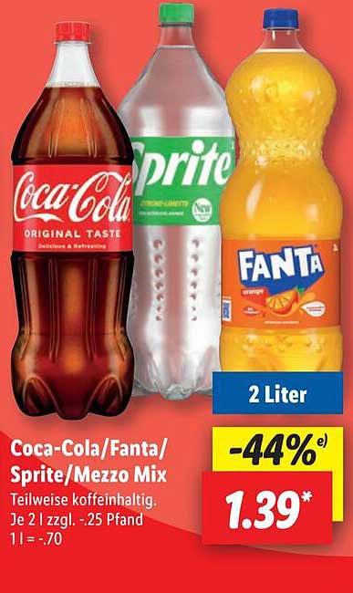 Coca-Cola/Fanta/Sprite/Mezzo Mix