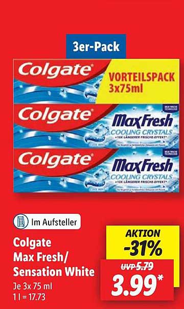 Colgate Max Fresh/Sensation White