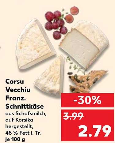 Corsu Vecchiu Franz. Schnittkäse