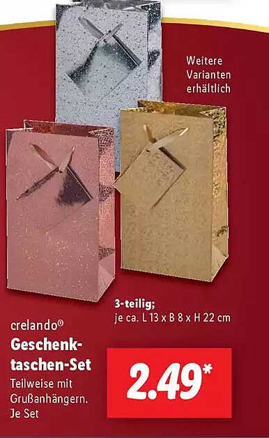 crelando® Geschenk-taschen-Set