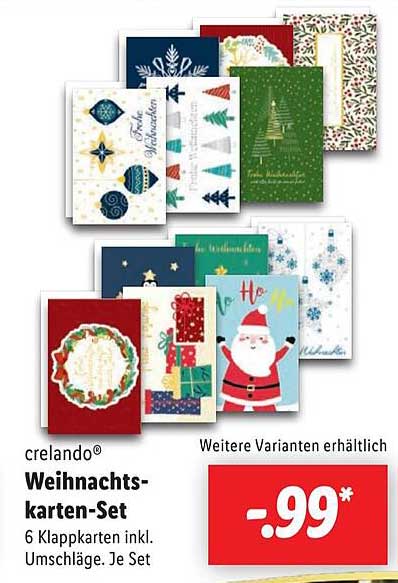 crelando® Weihnachtskarten-Set