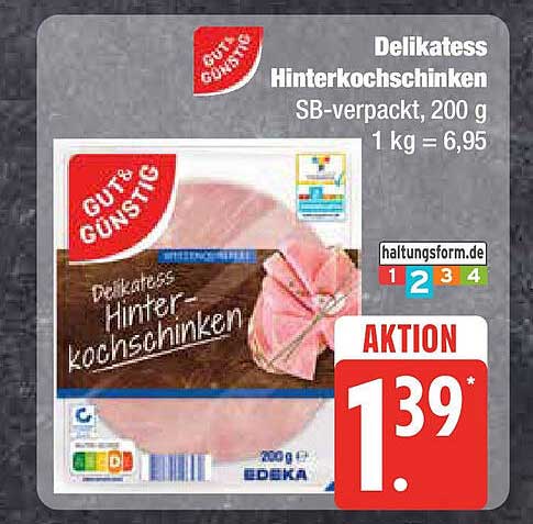 Delikatess Hinterkochschinken