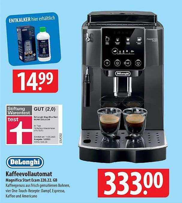 De'Longhi Kaffeevollautomat Magnifica Start Ecam 220.22.GB